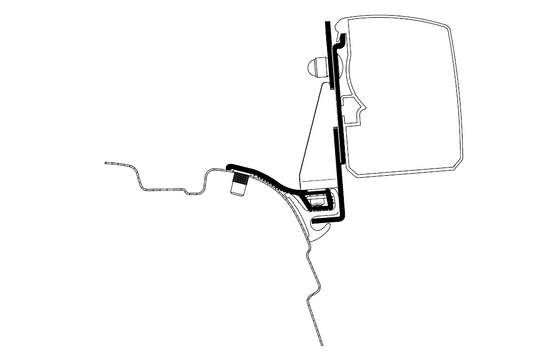 Adapteris sieninei markizei Omnistor 3200 VW T5/T6 Miniven Multi Rail _LHD_