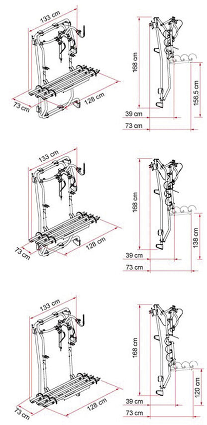 Dviračių laikiklis Carry Bike Frame Mercedes Sprinter nuo 2018 m