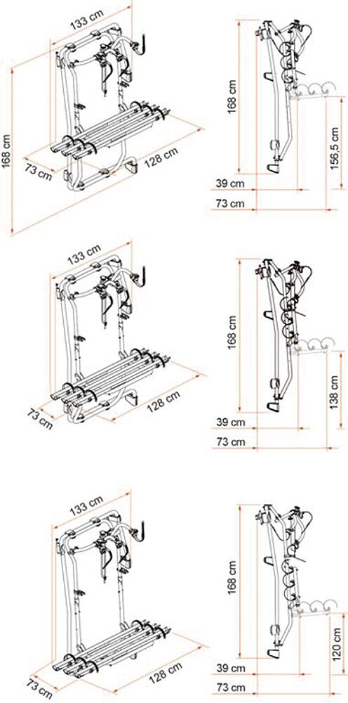 Dviračių laikiklis Carry Bike Frame VW Crafter / MAN nuo 2017 m