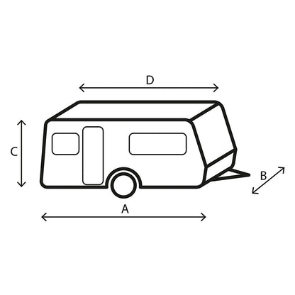 Apsauginis dangtelis Caravan Cover 12M