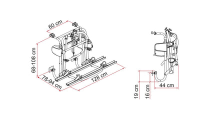 Dviračių laikiklis Carry Bike Motor Lift 77, aliuminis