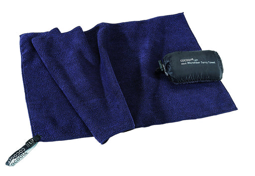 Kelioninis rankšluostis iš mikropluošto Terry Towel Šviesiai delfinų mėlynas