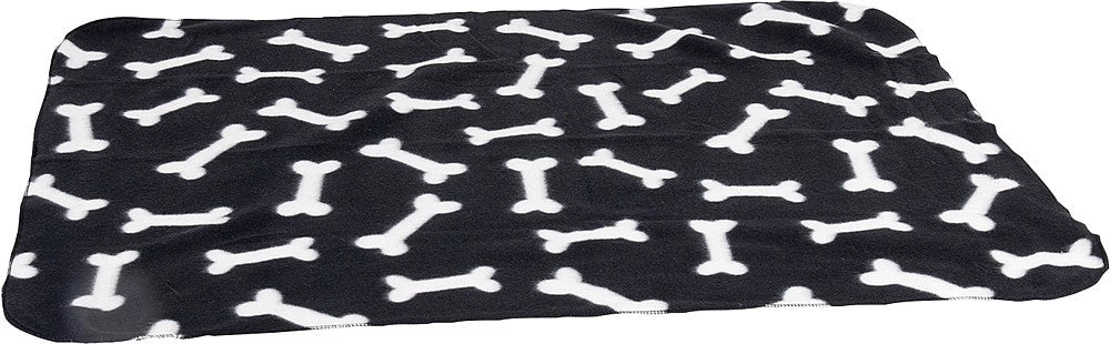 Šuns vilnos antklodė kaulo motyvas 100 x 70 cm