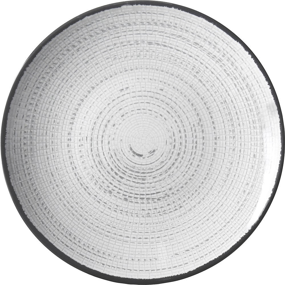 Lėkštė Tivoli 25 cm balta/juoda