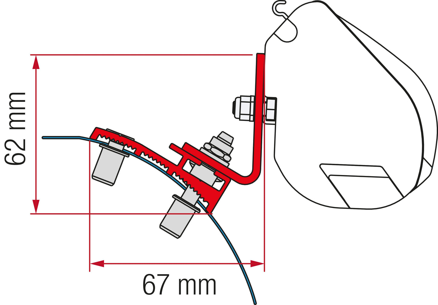 Adapterio rinkinys 2 vnt. PSA F35 nuo 2016 m