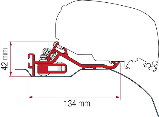 Adapteris 3 vnt. „Ducato“, „Jumper“, „Boxer H2“, skirta nuo L4 iki F80