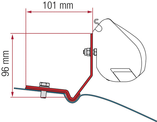 Adapterio komplektas F35 VW Caddy