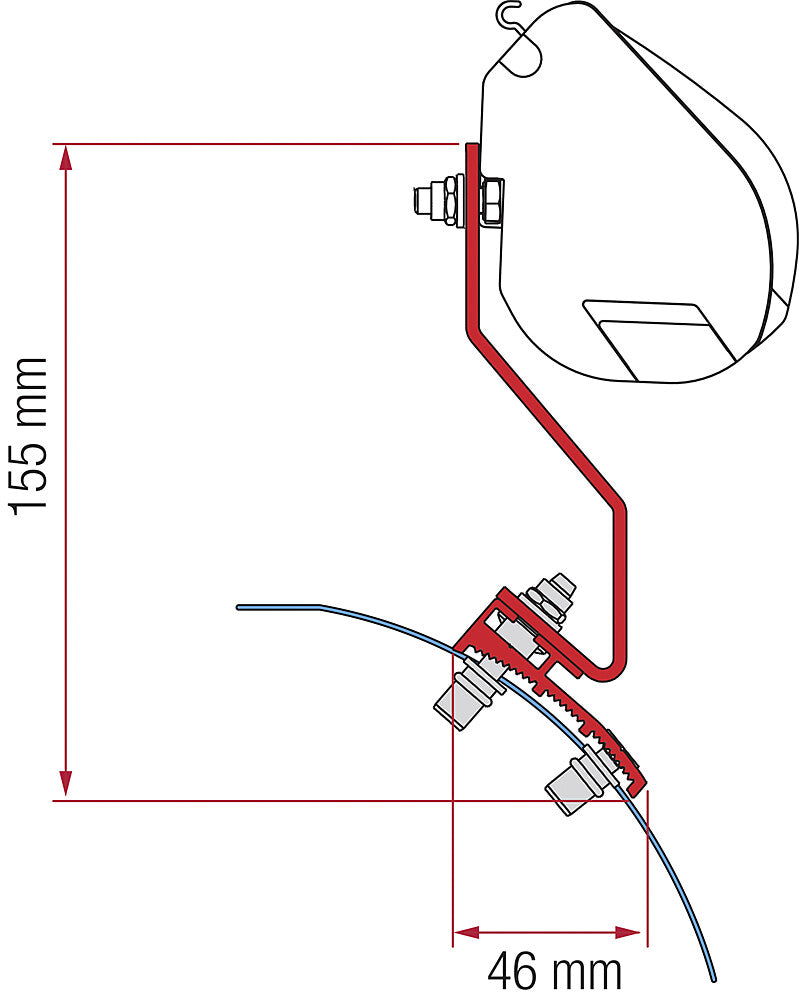 Adapterio komplektas F35 VW Caddy