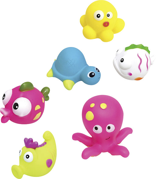 Vonios žaislas jūros būtybių 6 vnt.