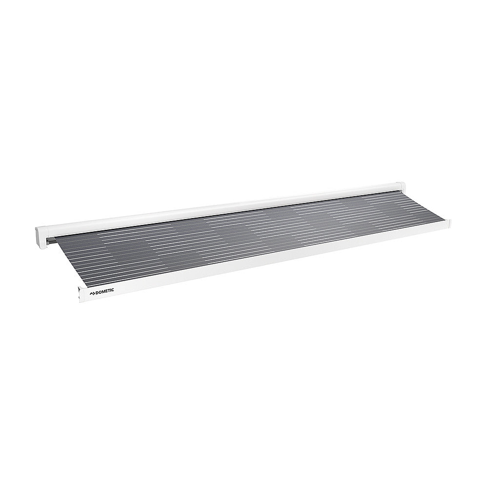 Sieninė markize PerfectWall PW 1500 12 V variklio audinio horizontas pilkas