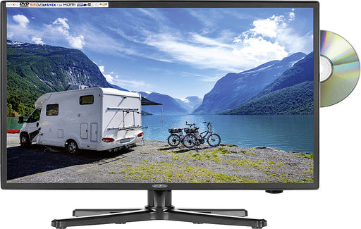 TV Smart LED TV 5-in-1 su DVD grotuvu, juodas