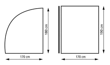 Įrangos palapinė Bike Shelter XL, 190 x 170 x 190 cm