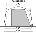 Furgono tentas Parkville 200SA, žalias