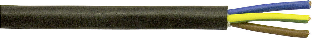 Elektros kabelis H05VV-F 20 m juodas 1,5 mm²