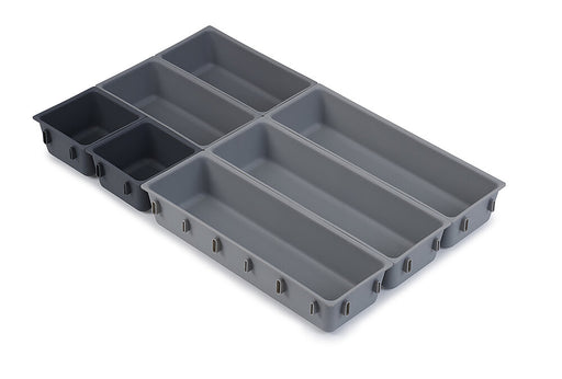 Stalčių tvarkyklės rinkinys Blox™ 7 dalių pilka / taupe