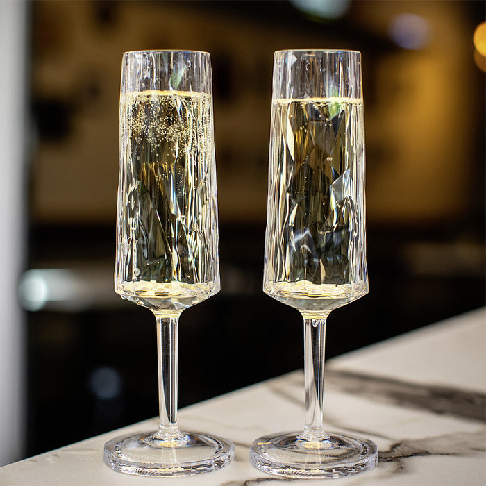 Šampano taurė CLUB Nr. 14, super stiklas 100 ml rinkinys iš 2 krištolo skaidrumo