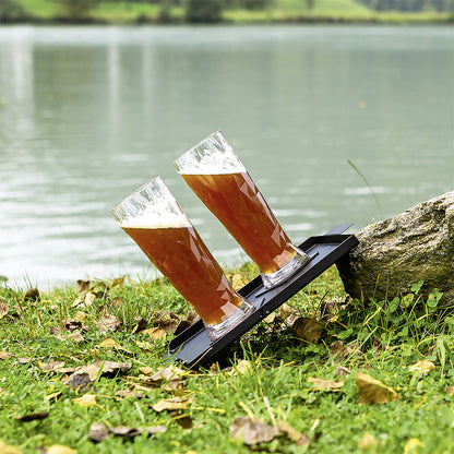 Magnetinės plastikinės taurės ALUS, rinkinys iš 2, aukštųjų technologijų, skaidrūs