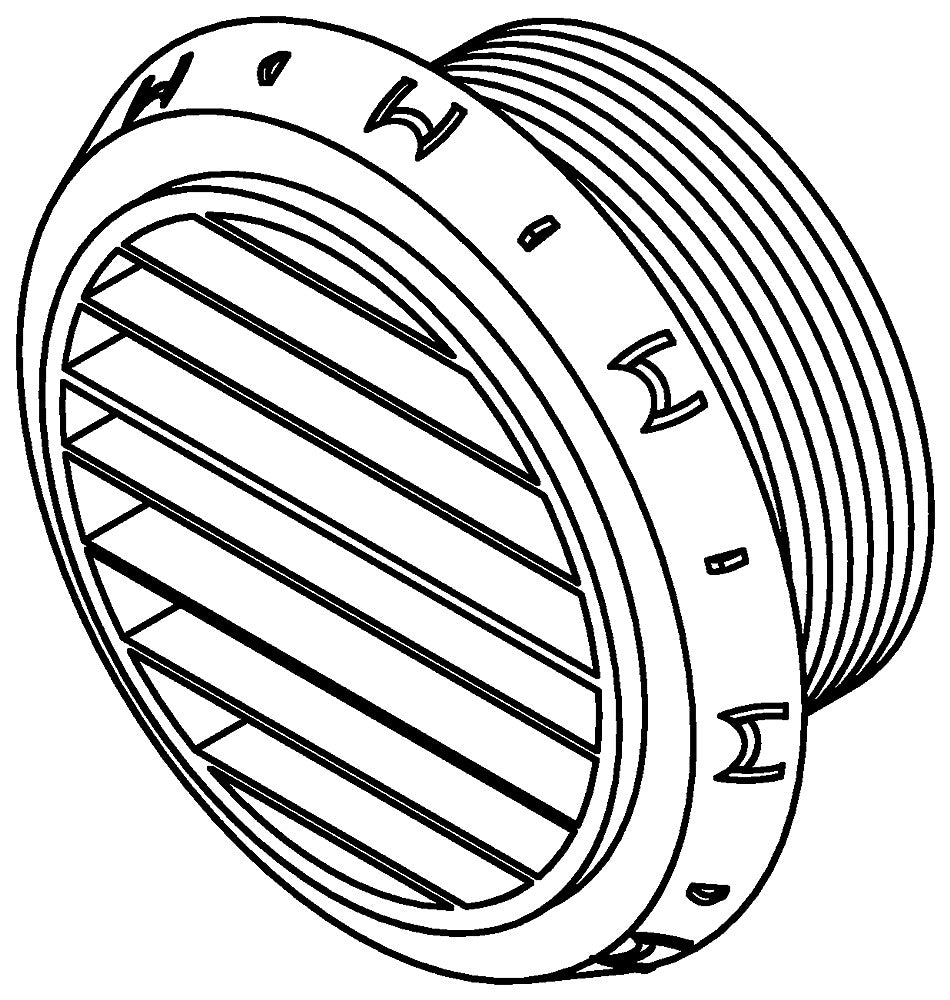 ventiliacijos skersmuo 55 mm 45 gr